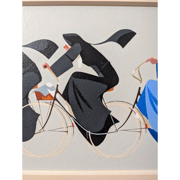 Barbi Framed Painting Satire Art titled The French Bread Nuns - Picture 4 of 16